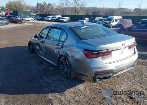 2020 BMW 740I xDrive z USA, uszkodzony, nr VIN WBA7T4C08LCD35616